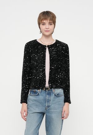 VIFAITH O NECK CARDIGAN - Gilet - black