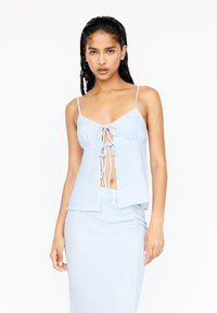 PULL&BEAR - STRAPPY WITH BOWS - Top - light blue Miniatuurafbeelding 1