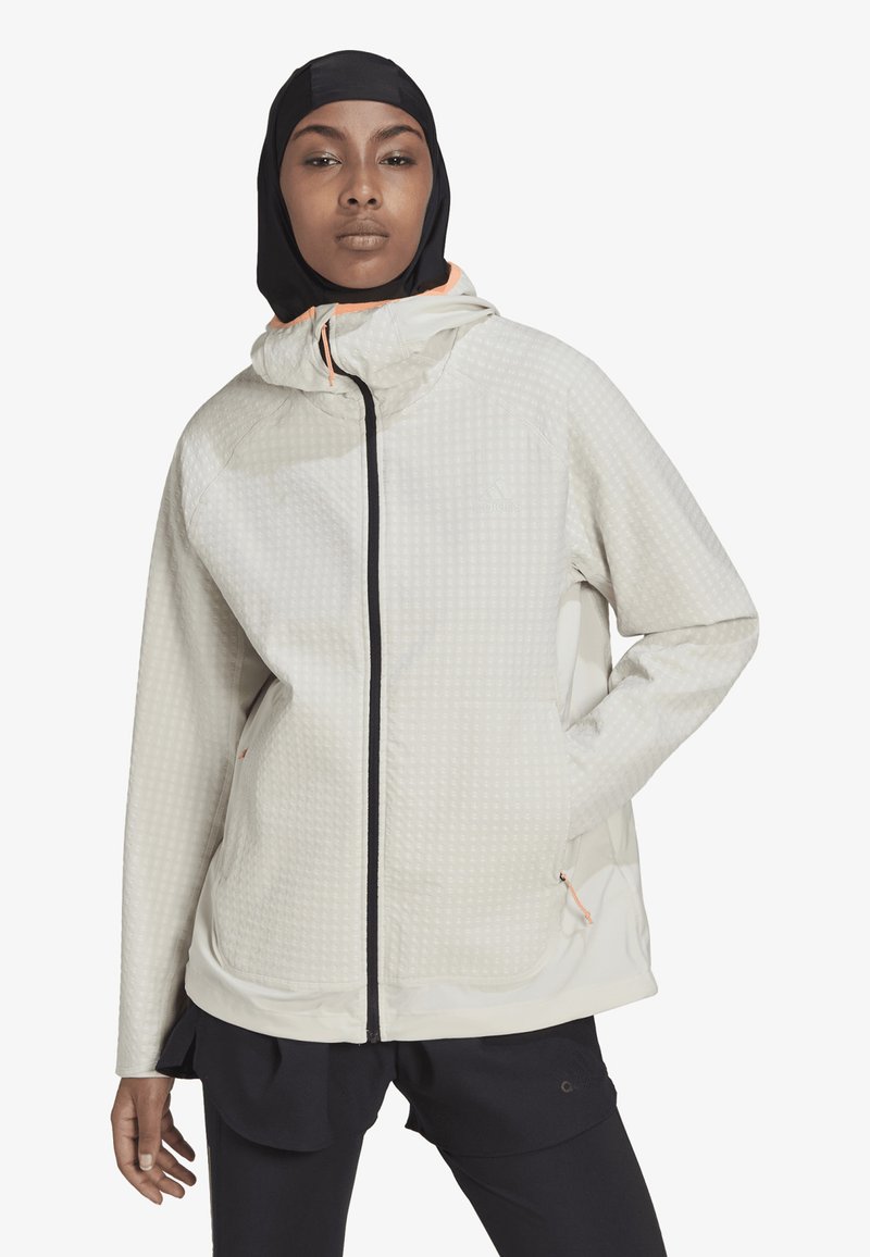 adidas Performance XCITY SOFTSHELL Running jacket alumina/beige