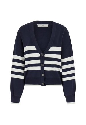 Guess ZWEIFARBIGER STREIFEN - Cardigan - mehrfarbig grundton blau