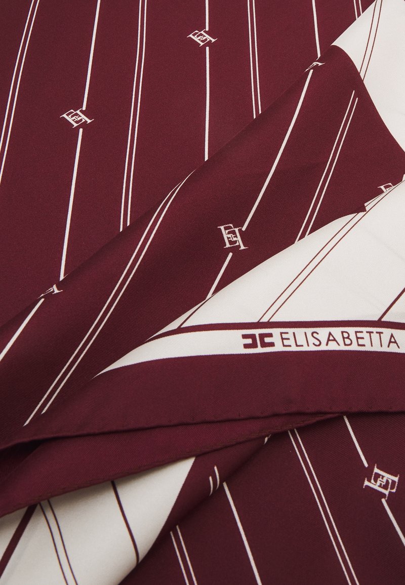 Elisabetta Franchi WOMENS FOULARD Foulard rouge noir/burro