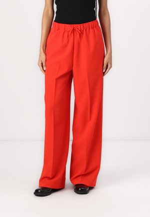 TOM TAILOR DENIM WIDE - Pantalon classique - scarlet red