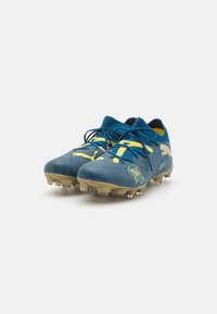 Puma FUTURE 7 MATCH BNA FG/AG - Scarpe da calcio per terreni duri - sailing blue/marine blue/pelé yellow/grassy green/gold