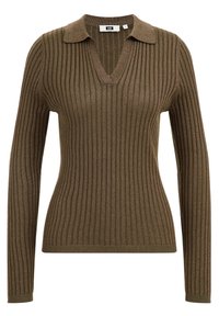 WE Fashion Stickad tröja - khaki