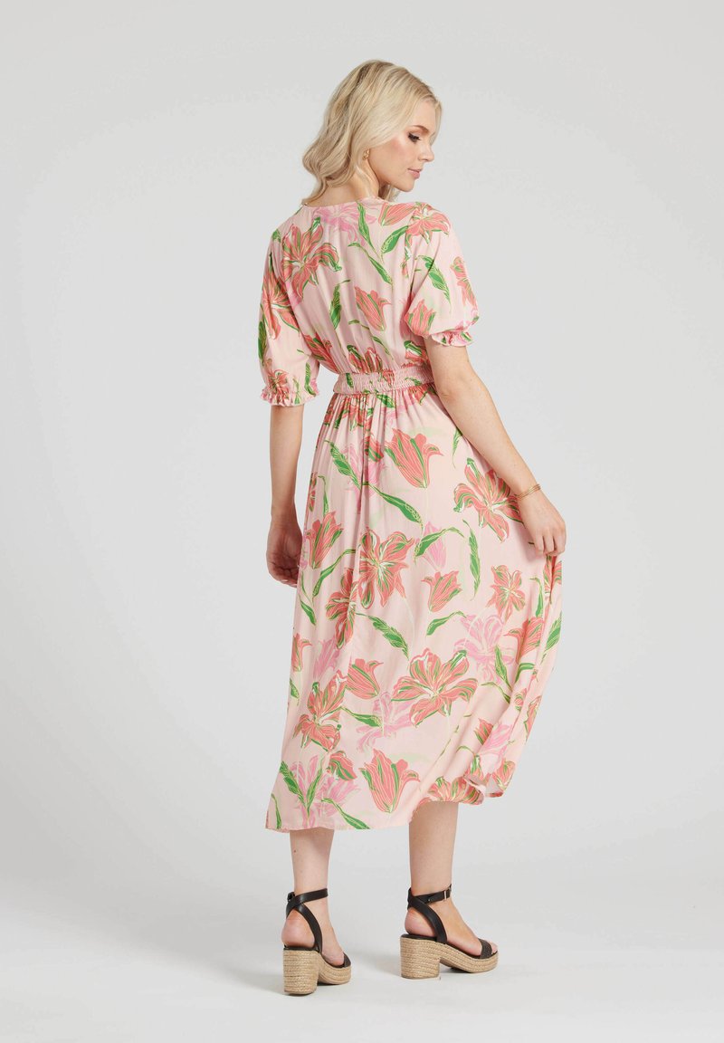 South Beach FLORAL PATTERN - Shirt dress - pink