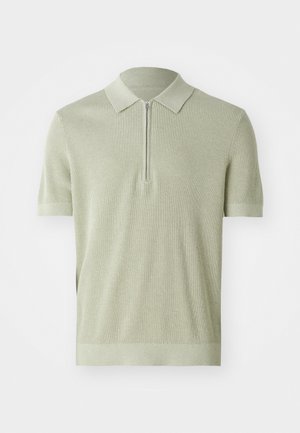 NN.07 HANSIE ZIP  - Polo shirt - sage green