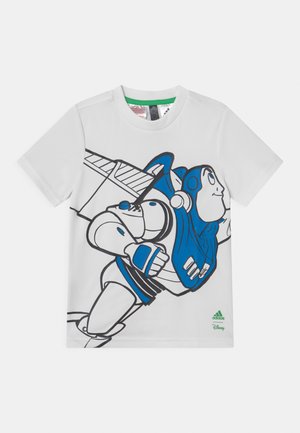 TEE UNISEX - T-shirt con stampa - white/semi solar lime