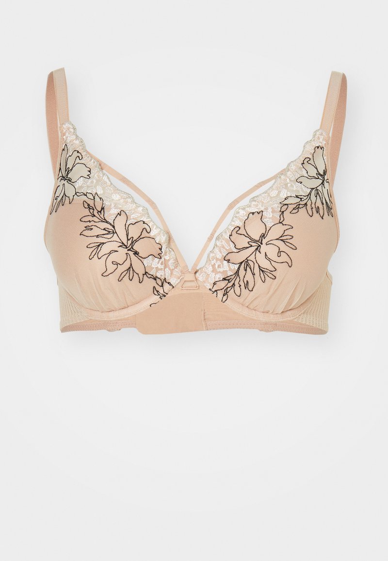 Chantelle PULP SPICE BRA - Push-up BH - clay nude/black/beige - Zalando