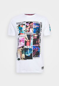 T-shirt estampada - optic white/multicolour