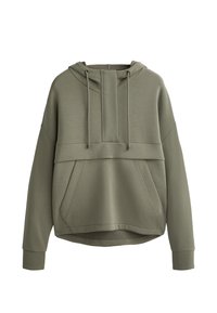 SOFT-TOUCH WITH ZIP - Sweatshirt - khaki