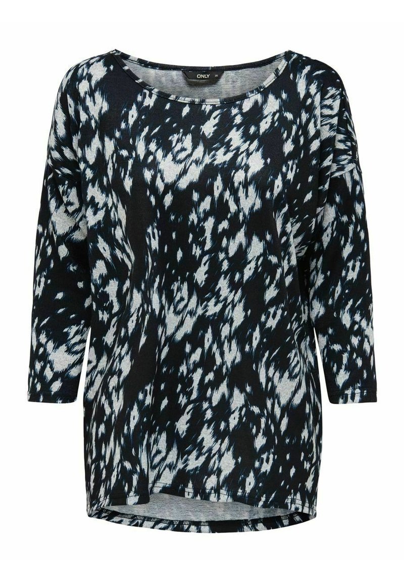 ONLY ONLELCOS AOP JRS NOOS - Long sleeved top - metallic black