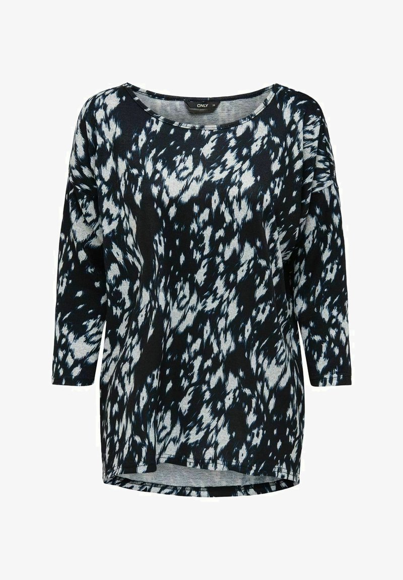 ONLY ONLELCOS AOP JRS NOOS - Long sleeved top - metallic black