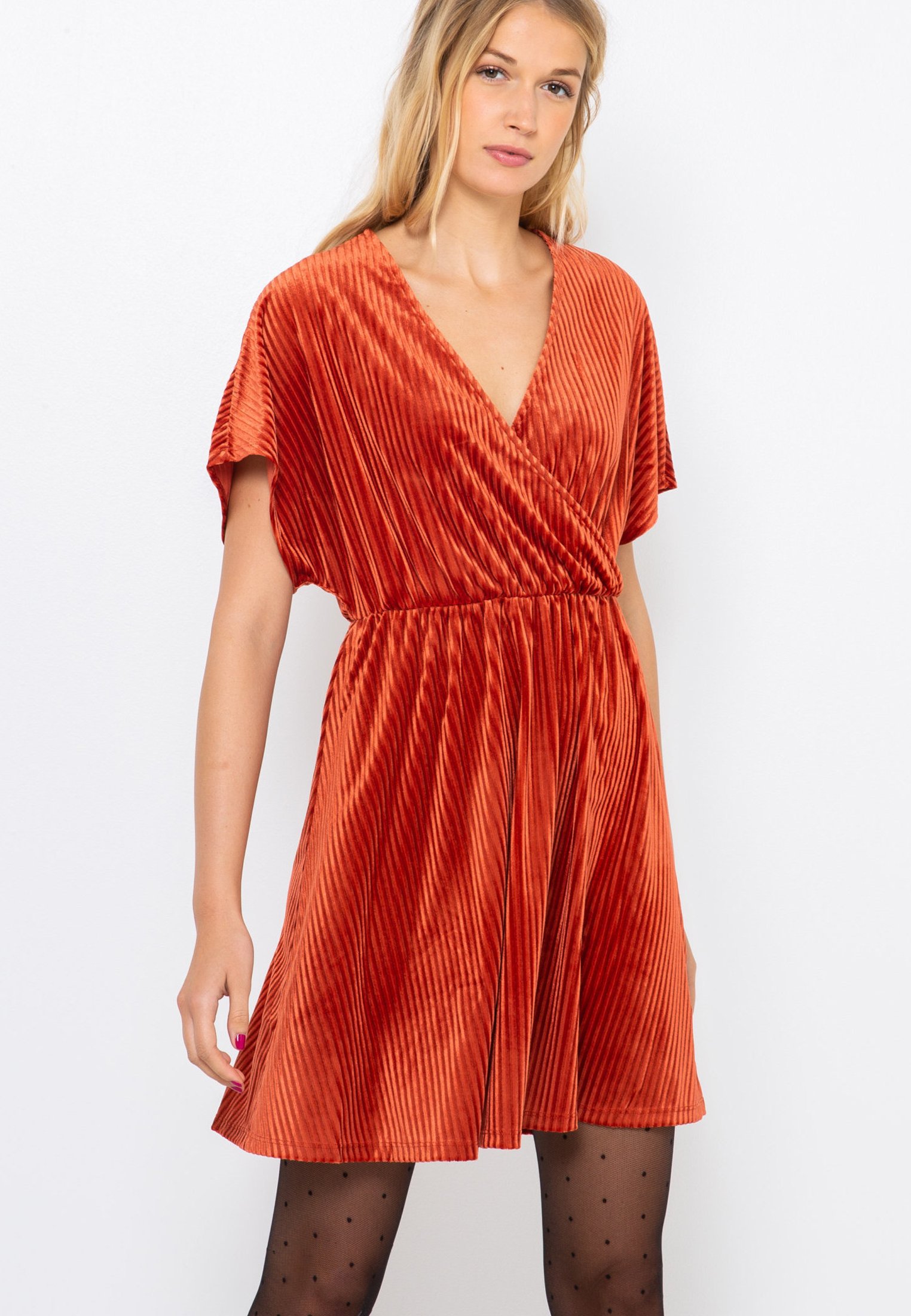 camaieu robe orange