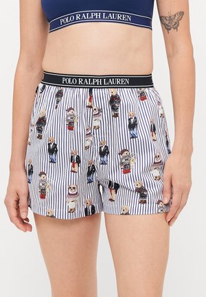 Pyjama bottoms - snowfall blue