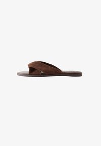 Selected, chocolate brown suede