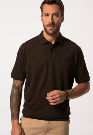 STOMACH FIT SHORT SLEEVE - Pikeepaita - dark brown