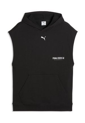 GRAPHICS FRENCH TERRY SLEEVELESS - Kapucnis pulóver - puma black