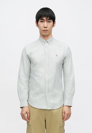 SLIM FIT STRIPED OXFORD SHIRT - Camicia - grey/white