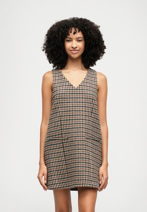HERITAGE CHECK MINI DRESS - Vestido de dia - beige
