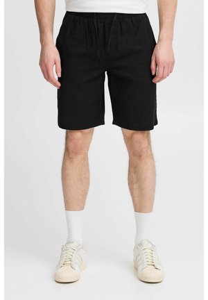 BHVOLK LINEN MIX - Tracksuit bottoms - black