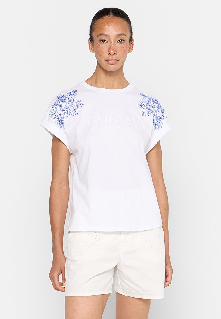TWINSET T-shirt print wit TWINSET T-shirt print wit