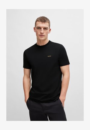 BOSS T-Shirt Uomo Tales – Modello Con Logo Frontale – Colore Nero, Taglia S – Casual E Resistente