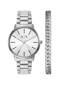 Armani Exchange QUARTZ 3 HAND & BRACELET SET - Laikrodis - silver-coloured