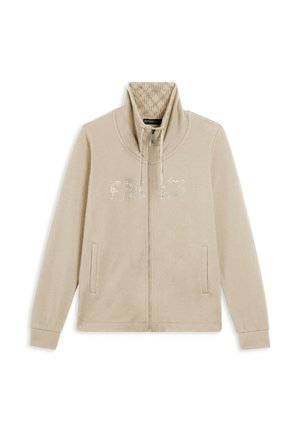 TURTLENECK - Felpa con zip - mottled beige