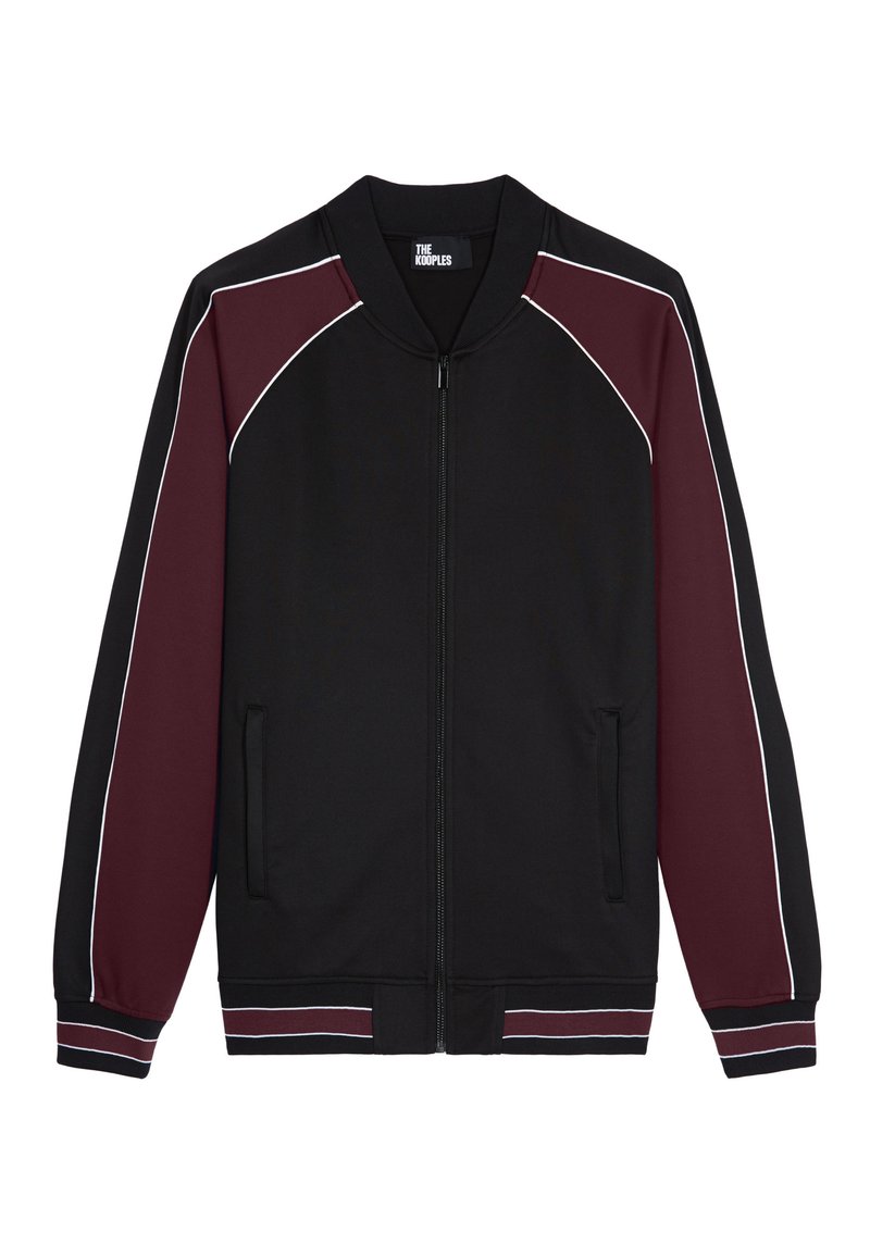 The Kooples Sweater met rits bordeauxrood