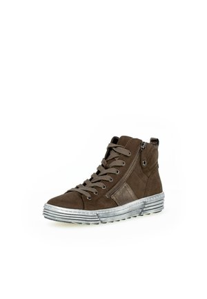 High-top trainers - braun
