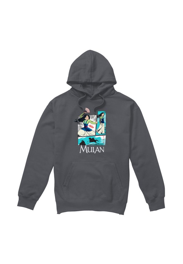 MULAN ACTION PANELS - Kapuzenpullover - anthracite