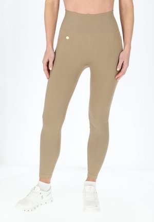 SEAMLESS TIGHTS W - Leggings - Trousers - coffee