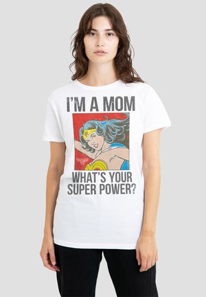 Cotton Soul, I'M A MOM COMIC - Print T-shirt - white