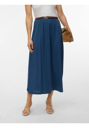 VMLUNA ANKLE  JRS NOOS - A-snit nederdel - dark denim