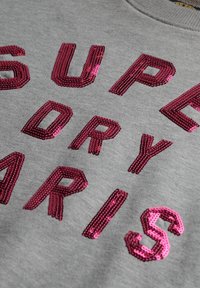 Superdry & Co EMBELLISHED VARSITY LOOSE  - Felpa - grey marl