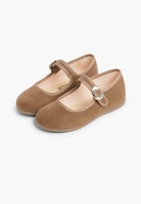 Pisamonas MERCEDITA BAMARA HEBILLA JAPONESA - Ballerine con cinturino - topo