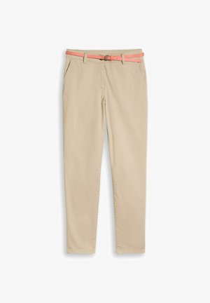 TOM TAILOR, TOM TAILOR HOSEN & CHINO CHINO MIT GÜRTEL - Chino - gravel beige