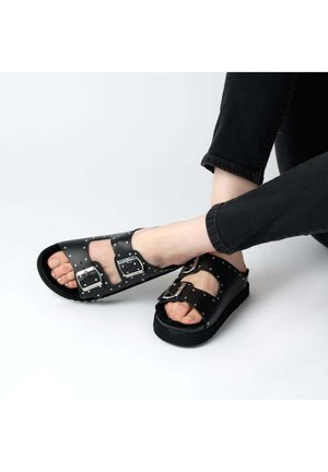 Scholl SCHOLL MULE NOELLE STUDS - Muiltjes - black