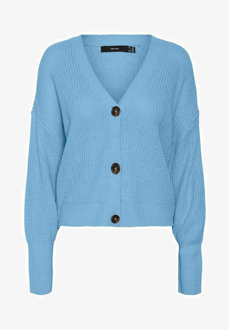 Vero Moda VMLEA V NECK CARDIGAN - Cardigan - blue bell