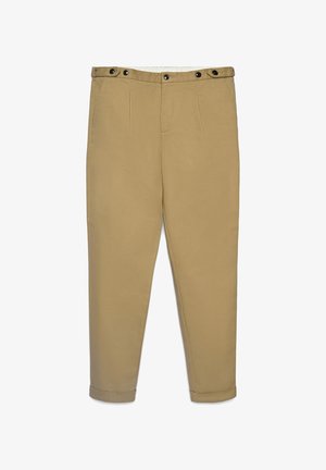 Calliope, PANTALONE LUNGO TINTA UNITA - Pantalon classique - beige scuro