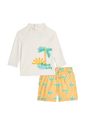 PALM PRINT SET - Swimsuit - yellow mix