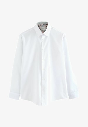 EASY CARE TEXTURED TRIMMED - Marškiniai - white
