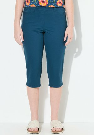 ELASTIC WAIST CAPRIS - Shortsit - petrol