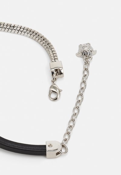 Versace BRACELET UNISEX - Náramek - silver-coloured/black