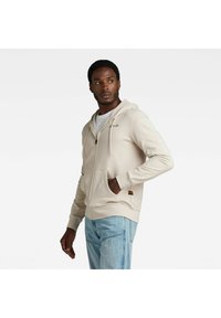 G-STAR BACK GRAPHIC   - Sudadera con cremallera - whitebait