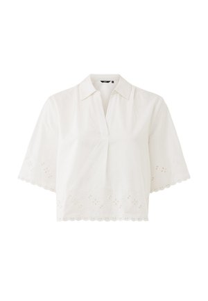 Mexx, CROPPED EMBROIDERY - Camicetta - white