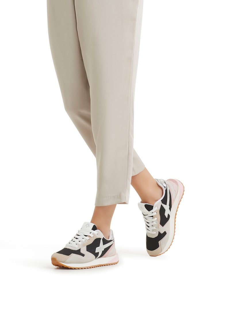 w6yz Scarpe con Lacci Yak-M., Black/Taupe