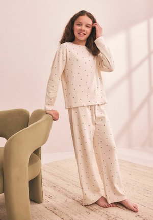 Next, POINTELLE WIDE LEG PYJAMAS 1 PACK SET - Nachtwäsche Set - black ecru