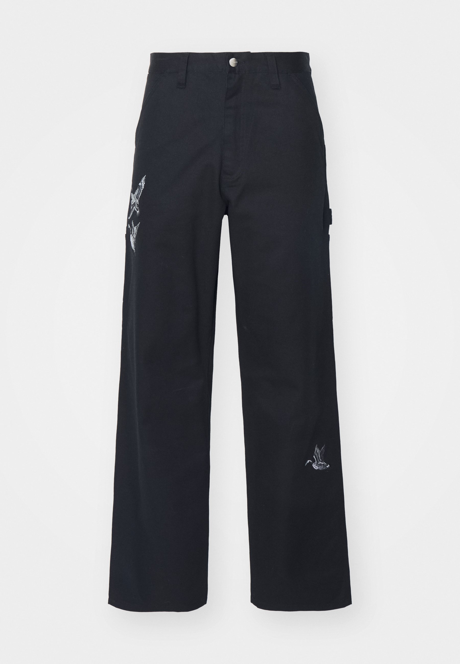 Carhartt WIP DUCKS SINGLE KNEE PANT - Trousers - black - Zalando.co.uk