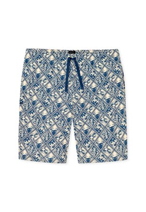 Schiesser, BERMUDA - Nachtwäsche Hose - beige, blau